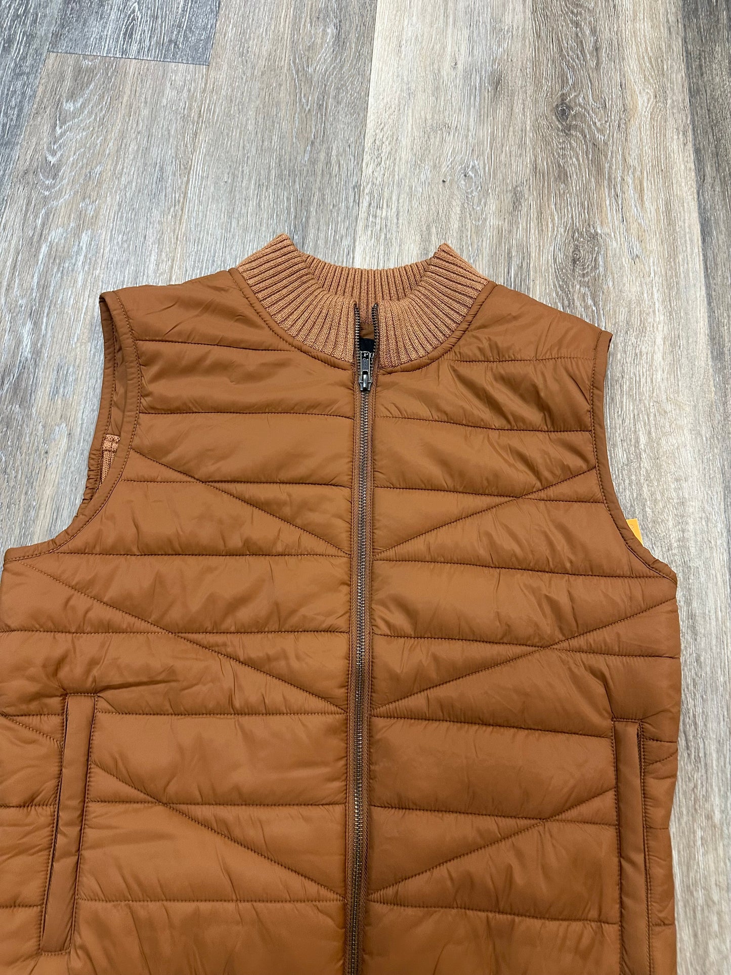 Vest Puffer & Quilted By Liverpool In Orange, Size: M