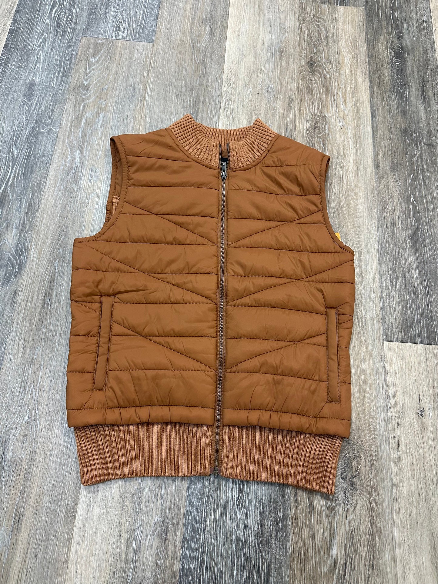 Vest Puffer & Quilted By Liverpool In Orange, Size: M