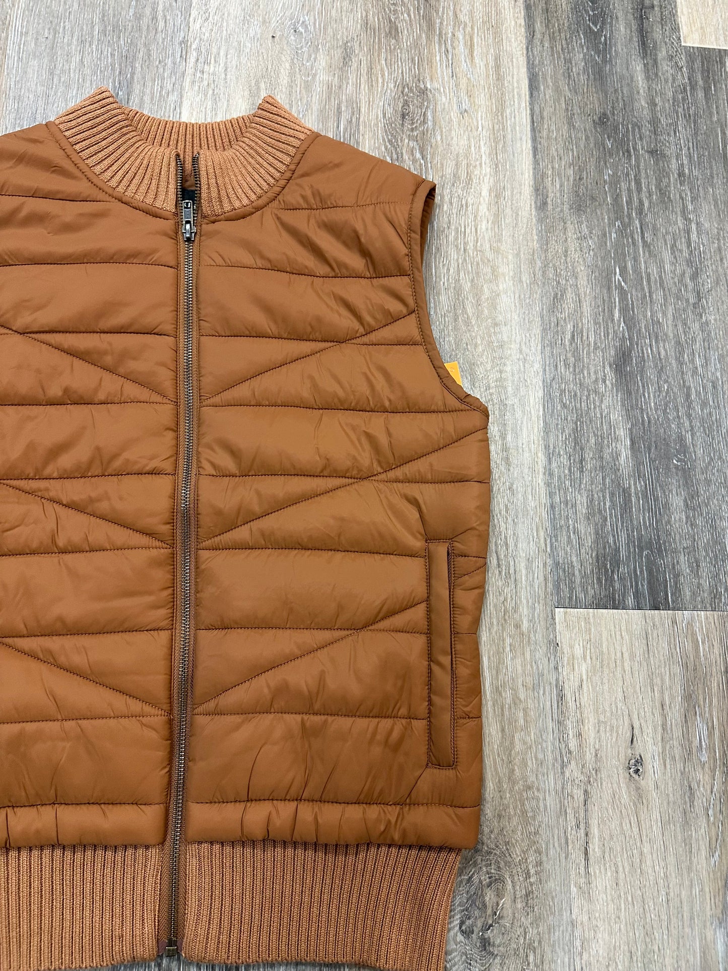 Vest Puffer & Quilted By Liverpool In Orange, Size: M