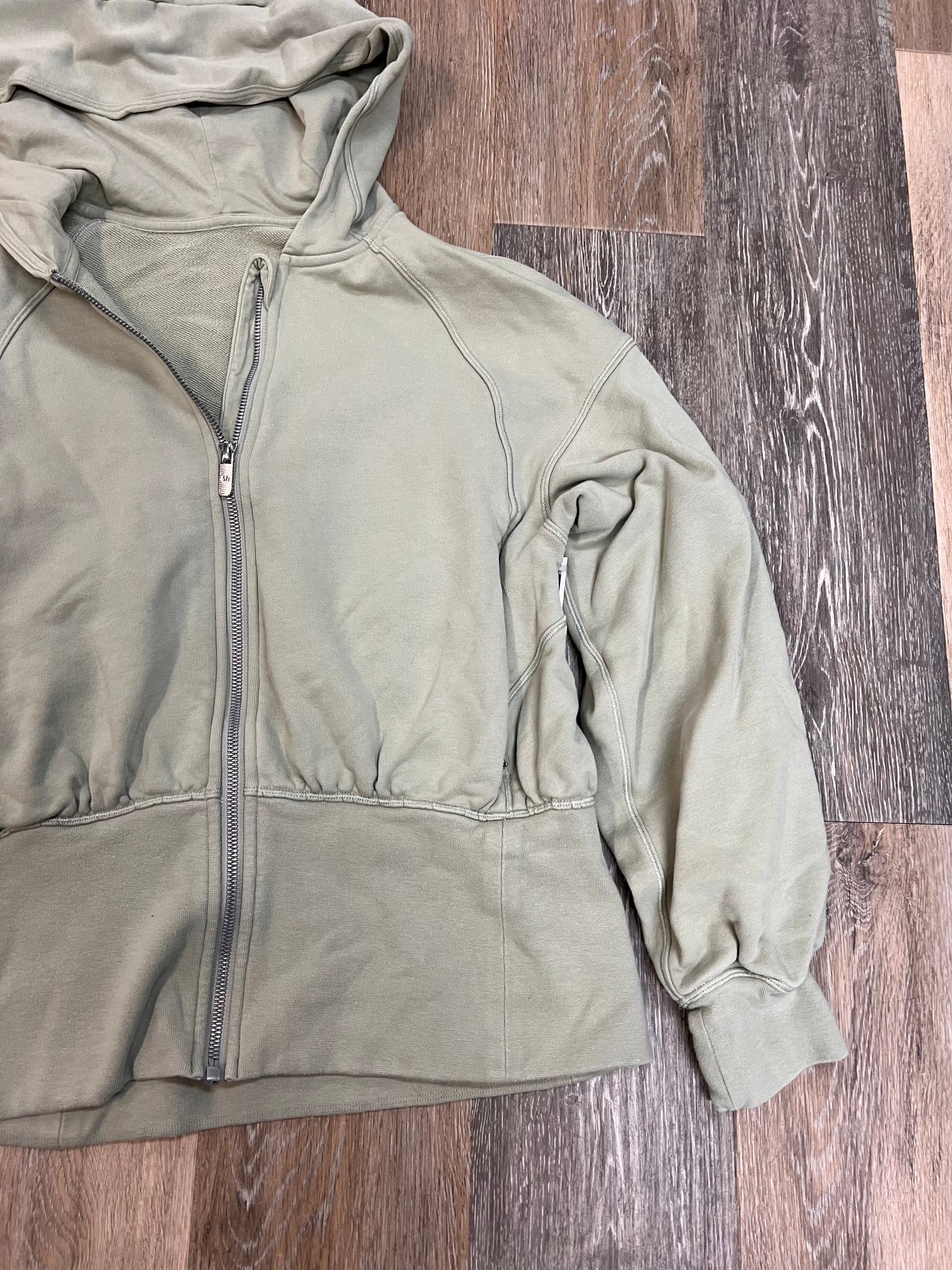 Athletic Jacket By Lululemon In Green, Size: 6