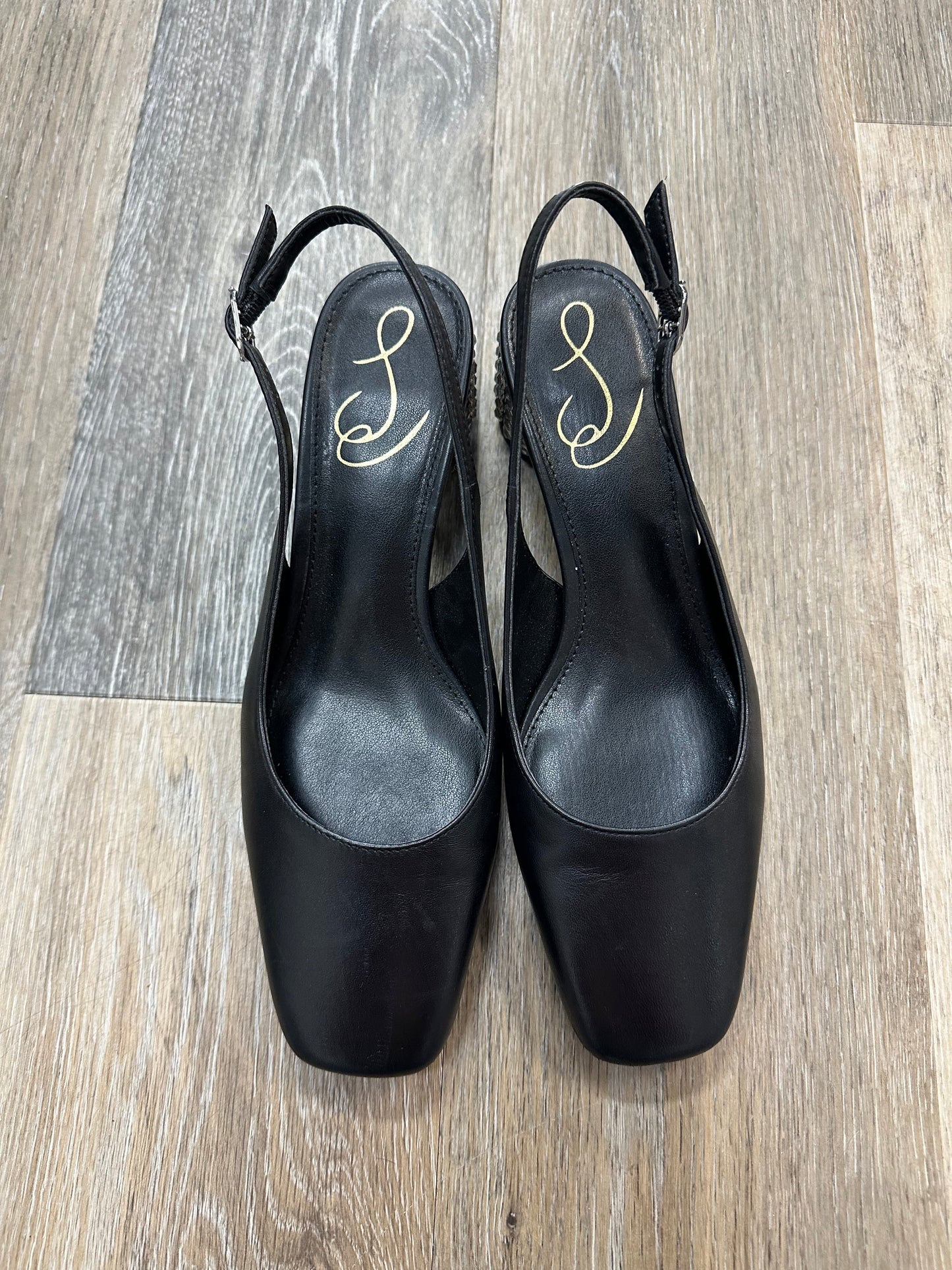 Black Shoes Heels Block Sam Edelman, Size 6.5