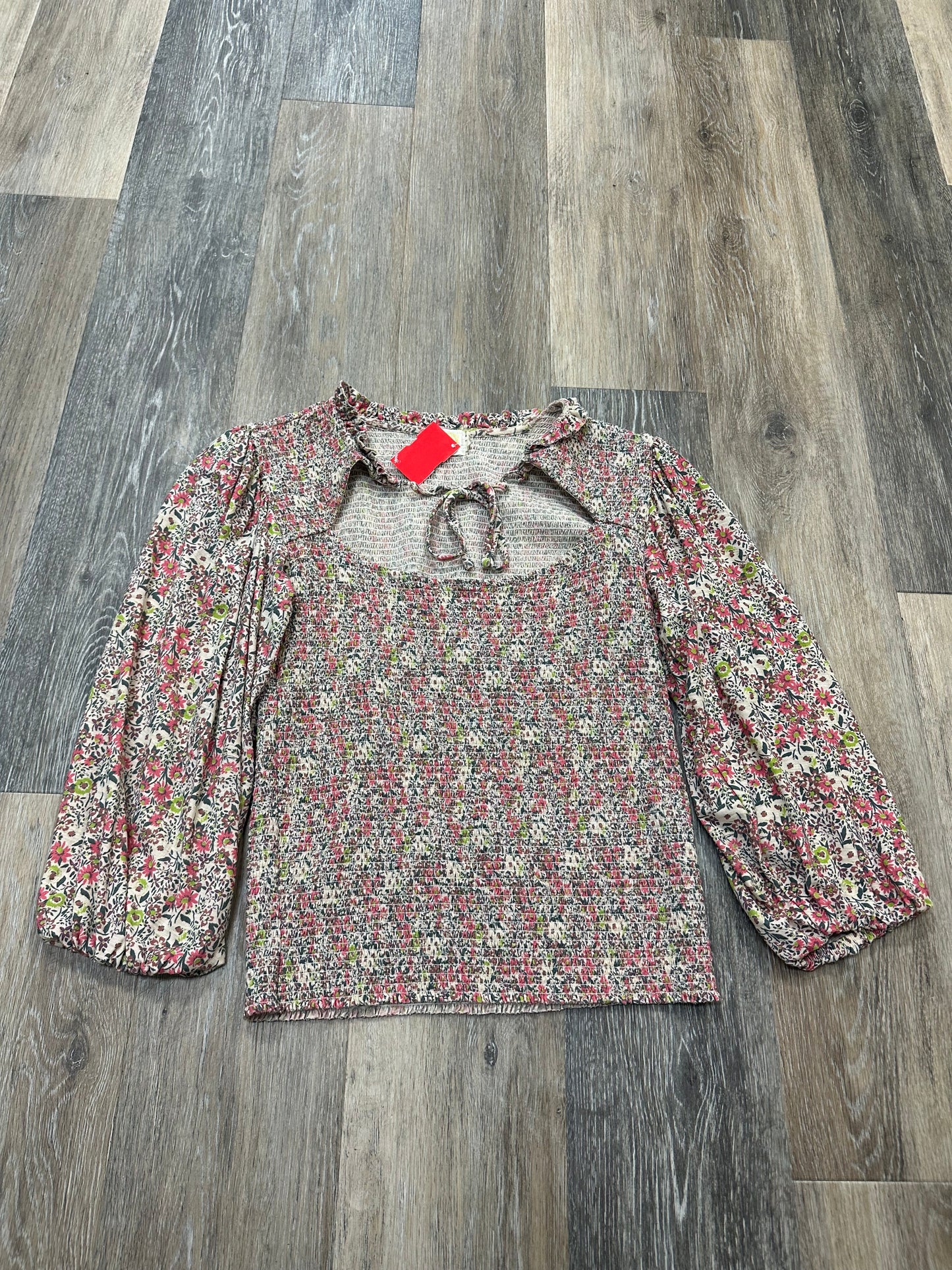 Floral Print Blouse Long Sleeve Nation Ltd, Size M