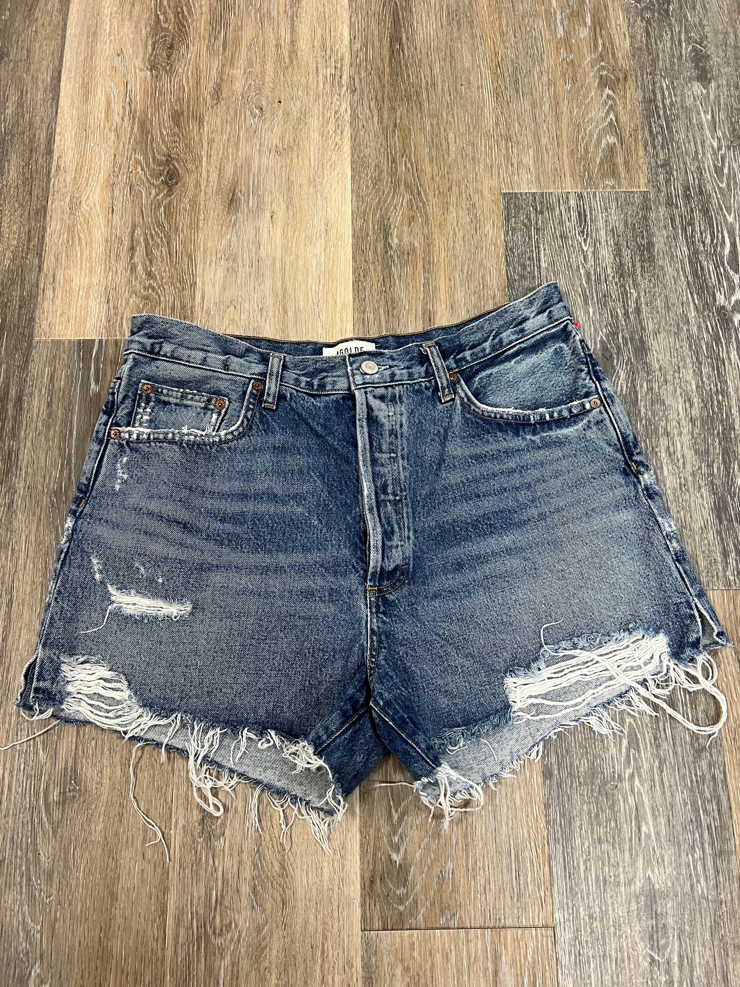 Blue Denim Shorts Designer Agolde, Size 12/31