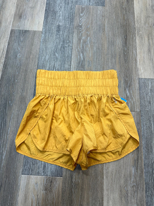 Yellow Athletic Shorts Free People, Size M