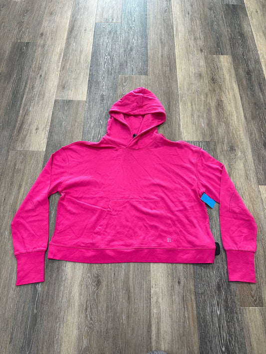 Pink Athletic Sweatshirt Hoodie Sweaty Betty, Size L