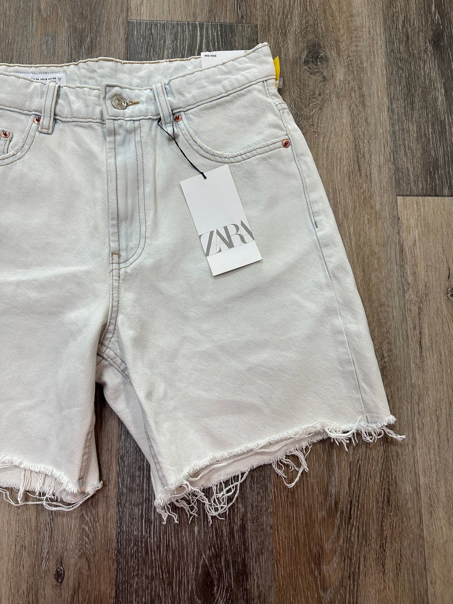 Shorts By Zara In Blue Denim, Size: 4