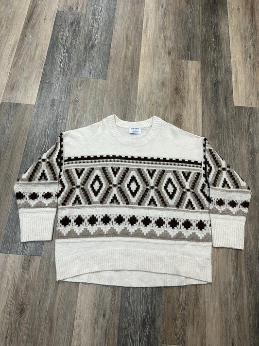 Sweater By Old Navy In Cream, Size: Xl