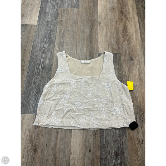 Top Sleeveless By Abercrombie And Fitch In Tan, Size: Xl