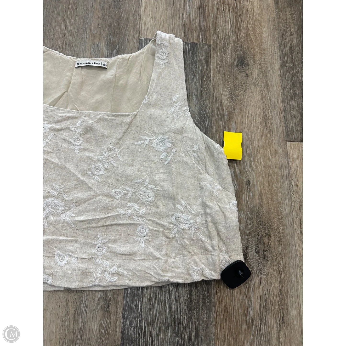 Top Sleeveless By Abercrombie And Fitch In Tan, Size: Xl