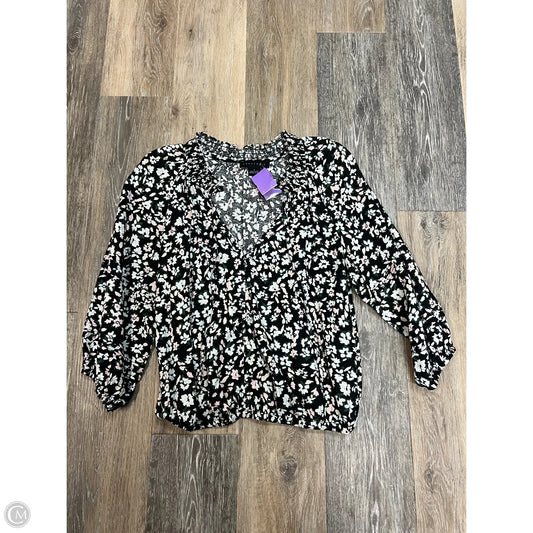 Blouse Long Sleeve By Sanctuary In Black, Size: S