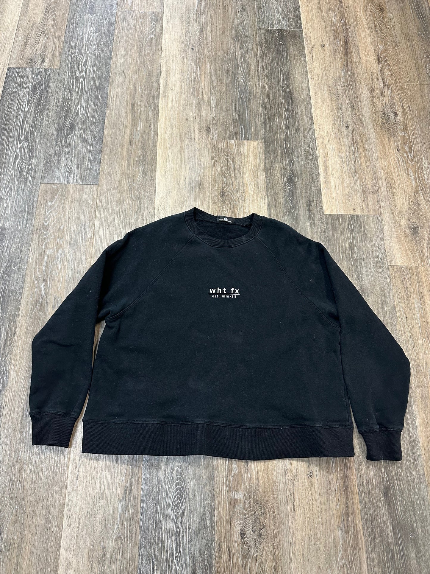 Sweatshirt Crewneck By White Fox In Black, Size: M