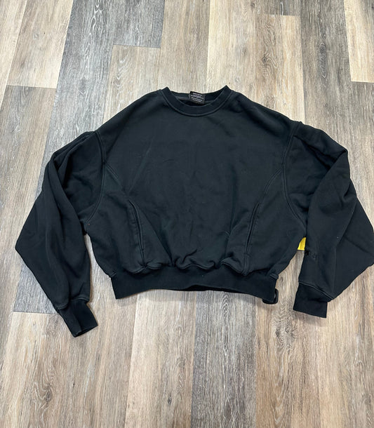 Sweatshirt Crewneck By Popflex In Black, Size: S