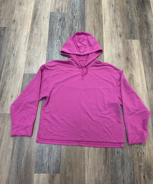 Athletic Sweatshirt Hoodie By Nike Apparel In Pink, Size: M