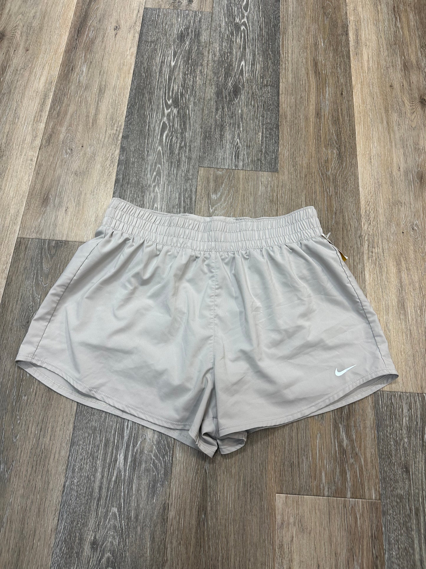 Athletic Shorts By Nike Apparel In Tan, Size: L