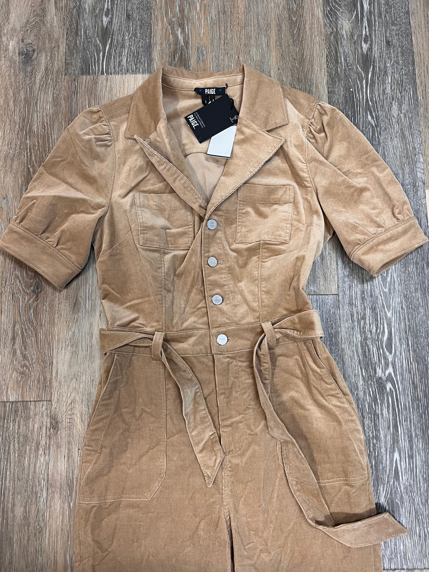 Jumpsuit Designer By Paige In Tan, Size: 2