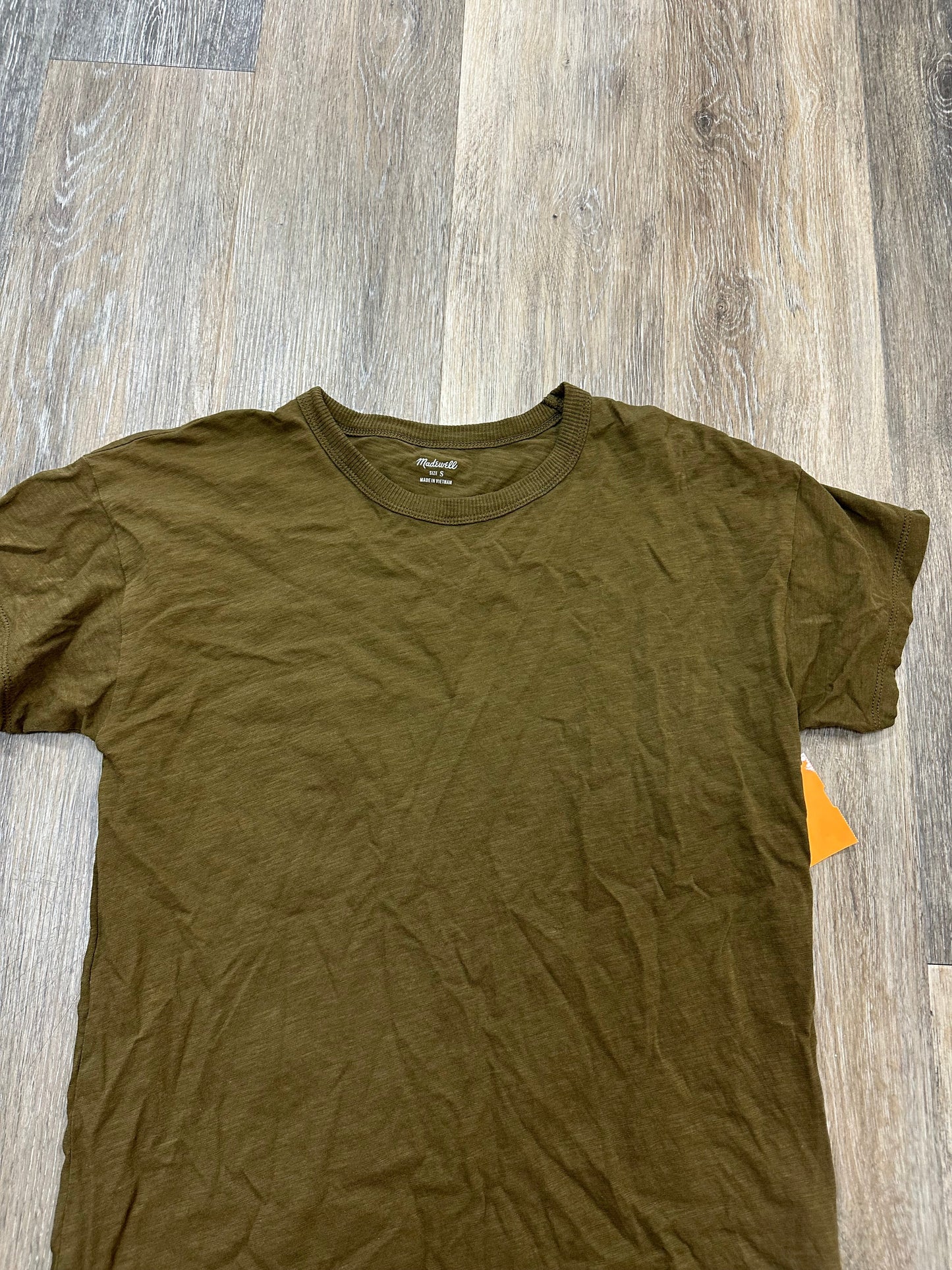 Top Short Sleeve By Madewell In Green, Size: S