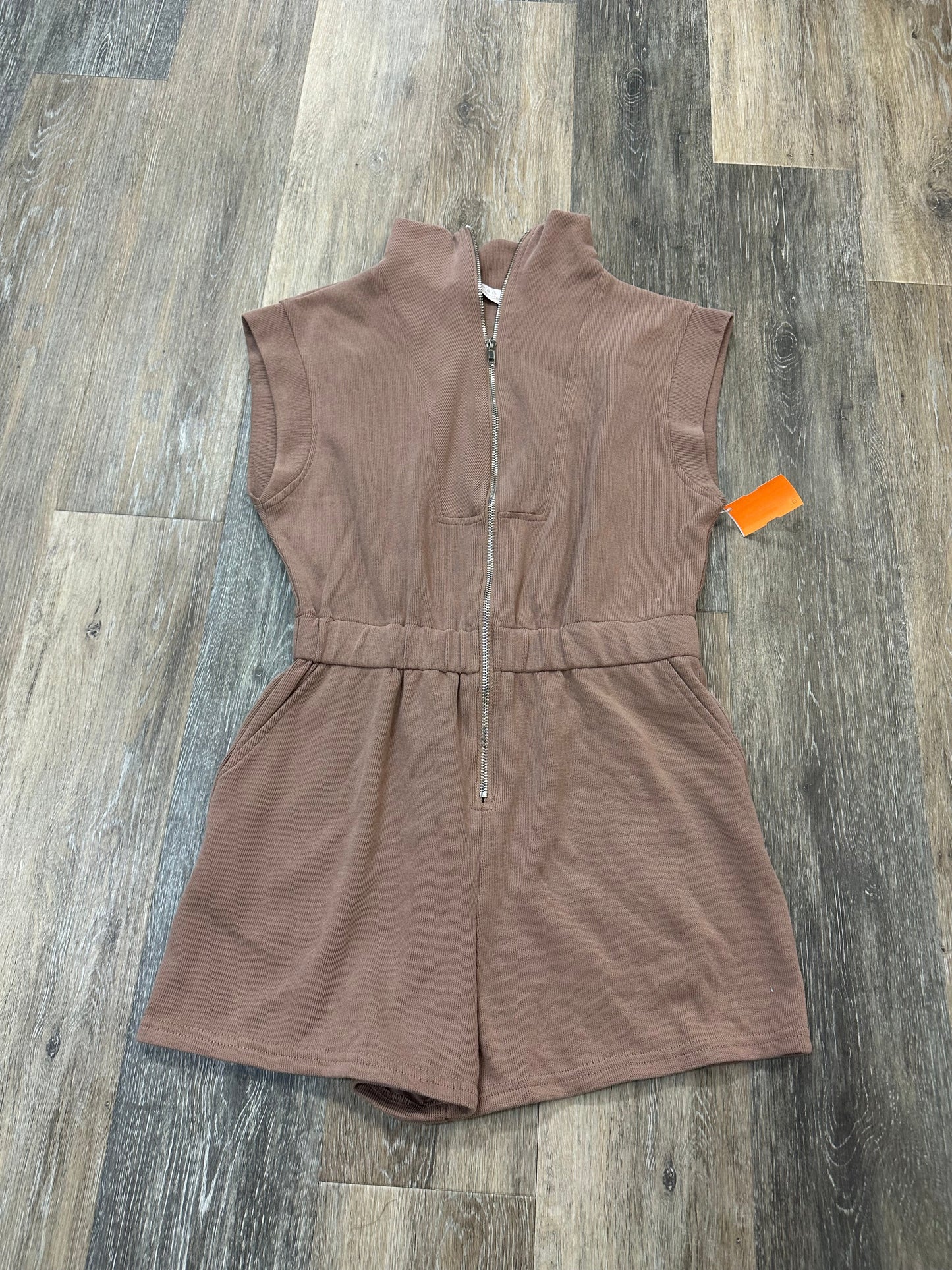 Romper By Leela & Lavender In Tan, Size: S