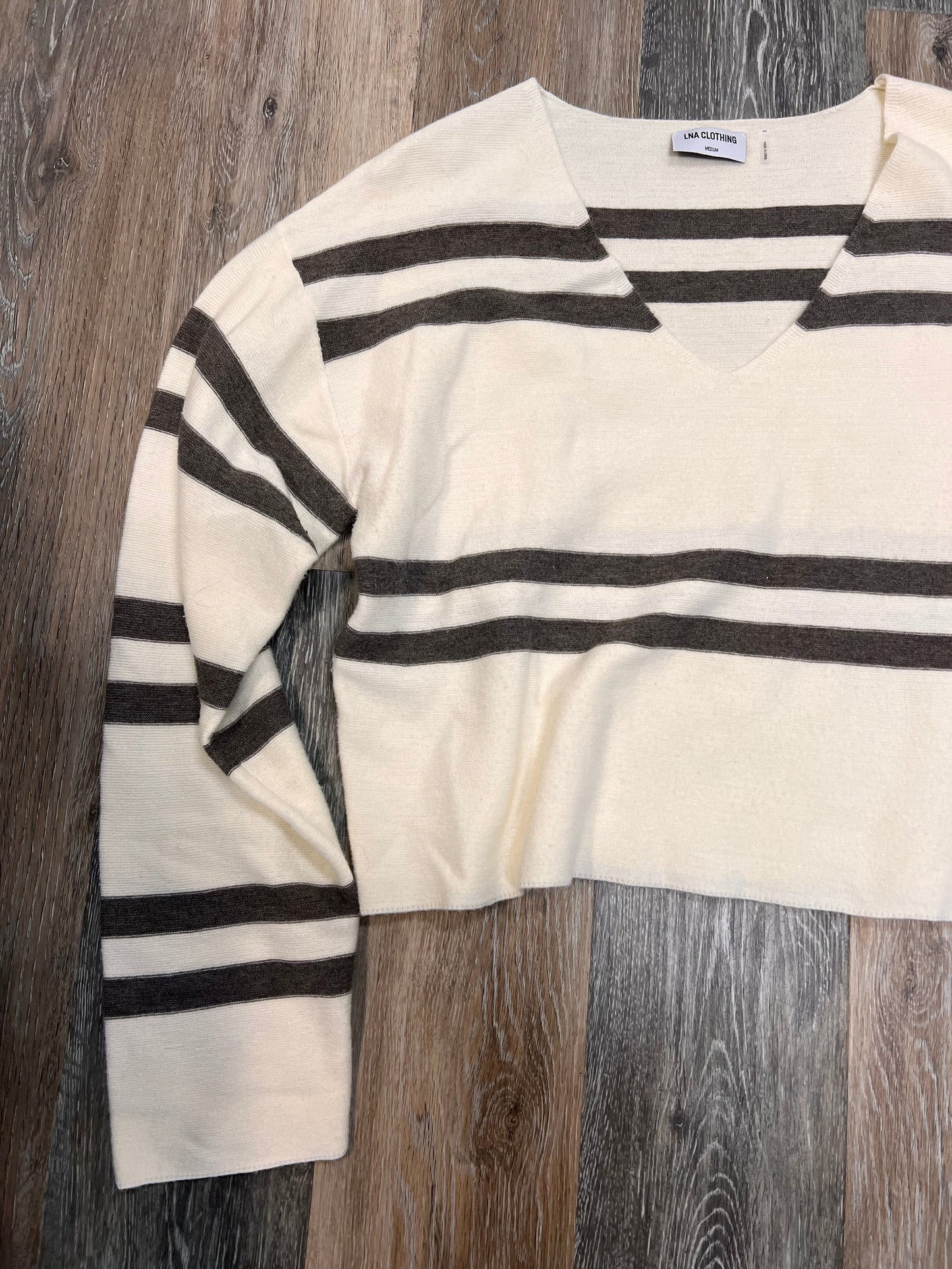 Sweater By LNA In Striped Pattern, Size: M