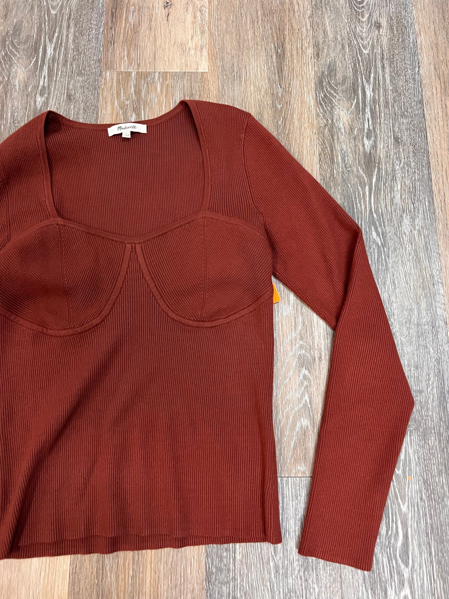 Sweater By Madewell In Orange, Size: L