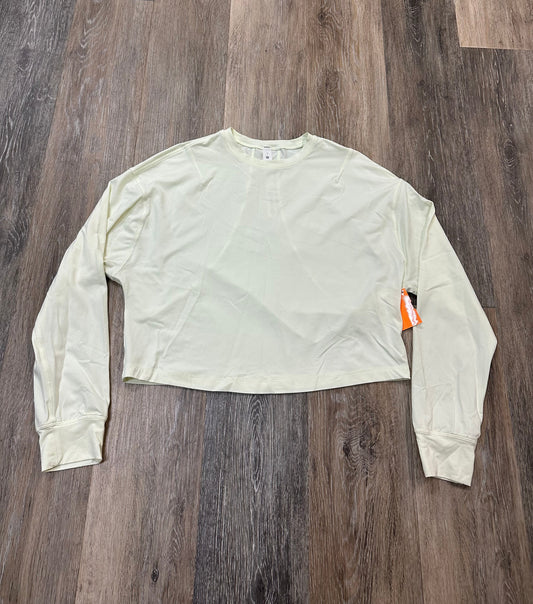 Athletic Top Long Sleeve Collar By Lululemon In Yellow, Size: 2