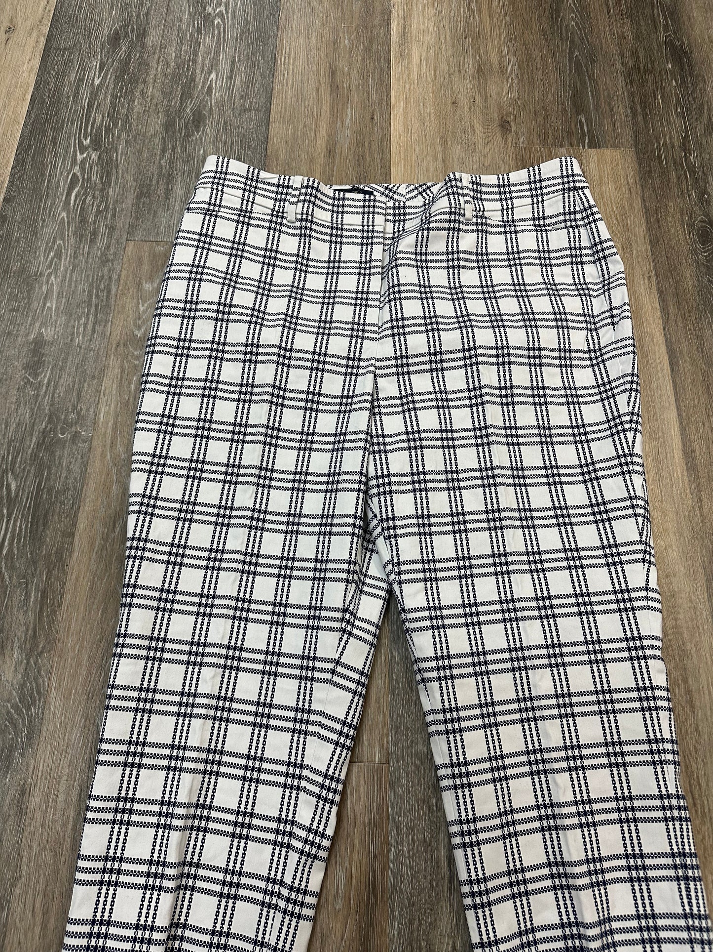 Pants Dress By Brooks Brothers In Blue & White, Size: 14