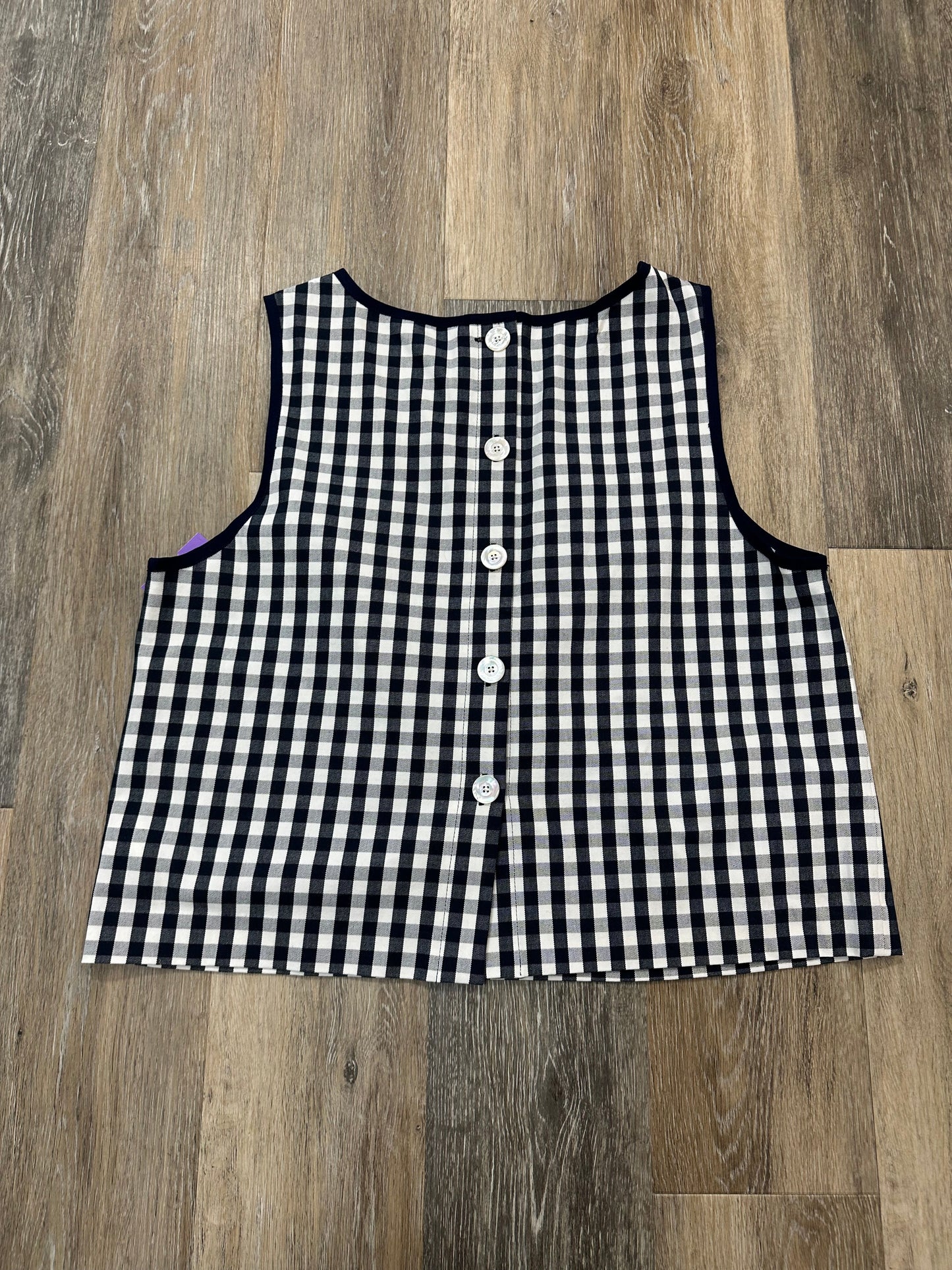 Top Sleeveless By Brooks Brothers In Blue & White, Size: 1x