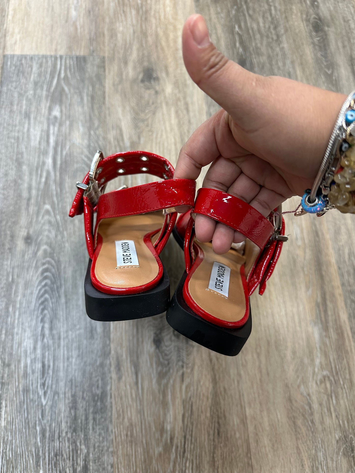 Shoes Flats By Steve Madden In Red, Size: 5.5