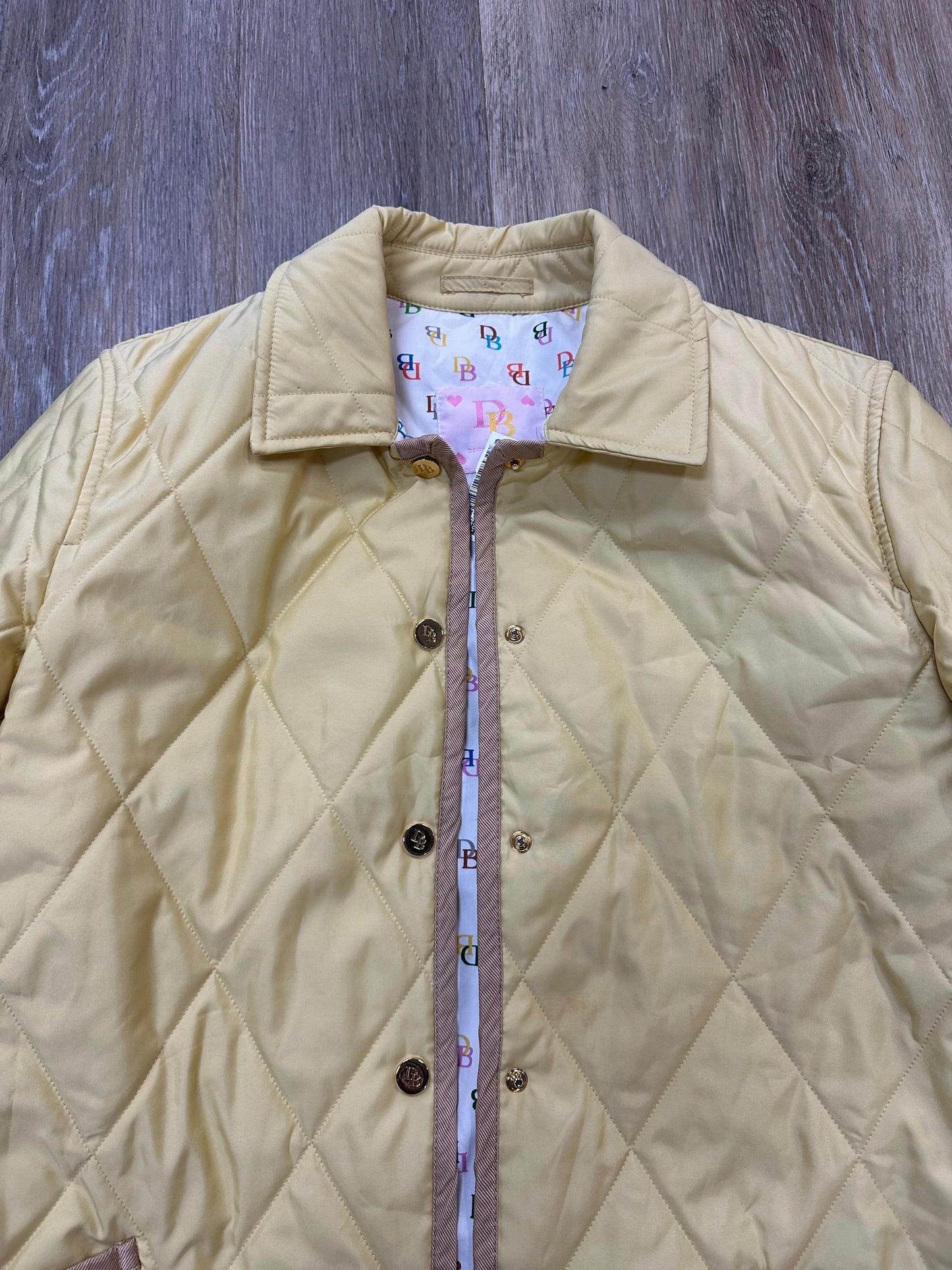 Jacket Designer By Dooney And Bourke In Yellow, Size: S