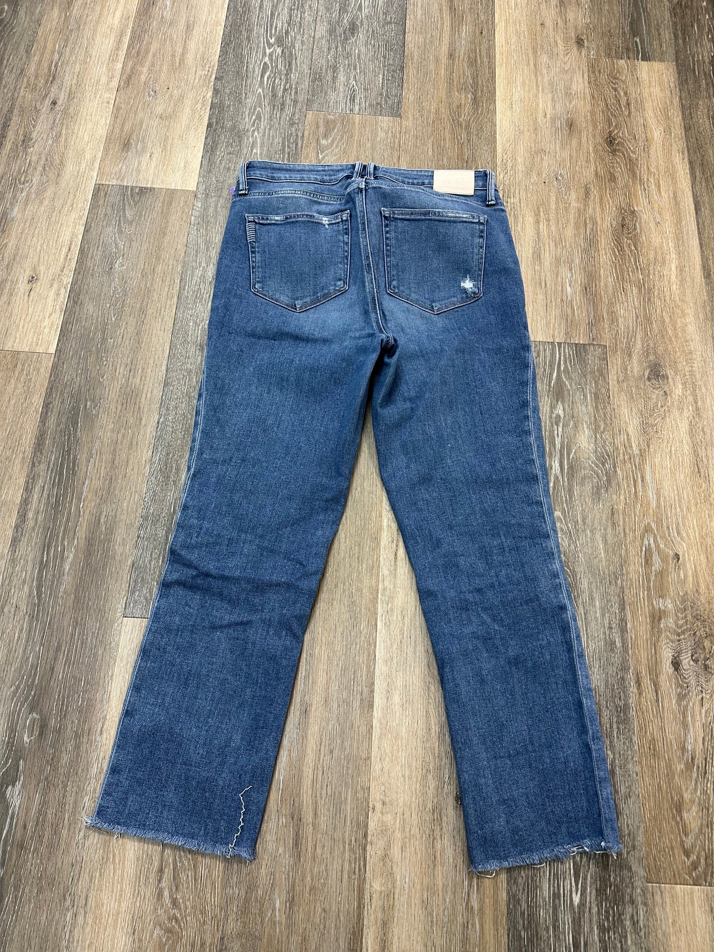 Jeans Straight By Paige In Blue Denim, Size: 10