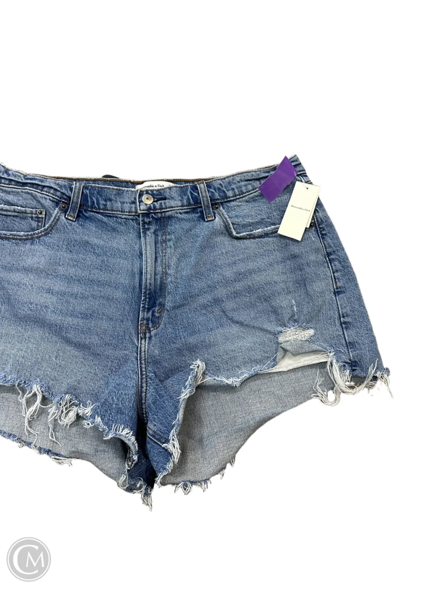 Shorts By Abercrombie And Fitch In Blue Denim, Size: 16