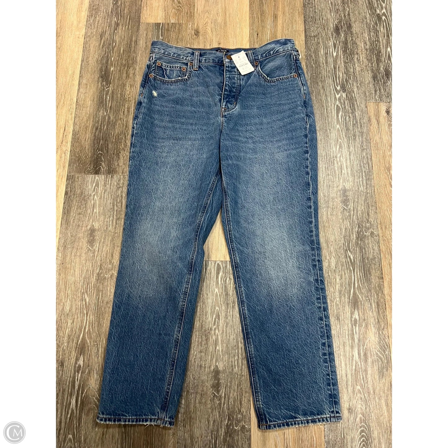 Jeans Straight By J. Crew In Blue Denim, Size: 6/28