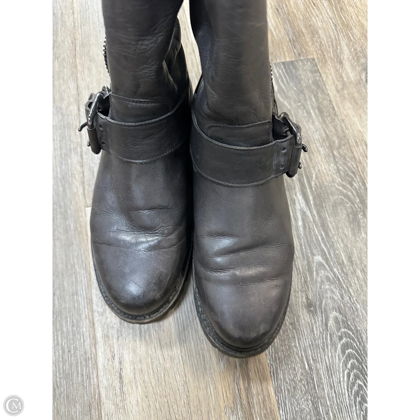 Boots Designer By Frye In Grey, Size: 9