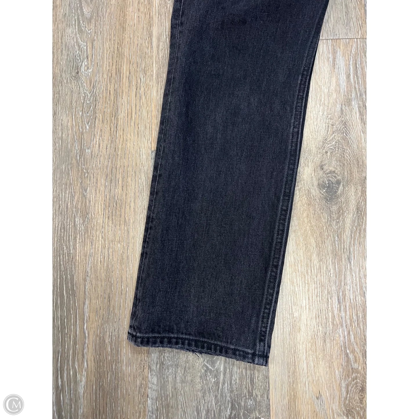 Jeans Straight By Abercrombie And Fitch In Black Denim, Size: 2/26