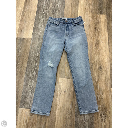 Jeans Straight By Evereve In Blue Denim, Size: 4