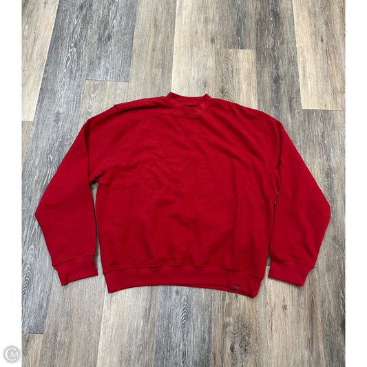 Sweatshirt Collar By Set Active In Red, Size: S