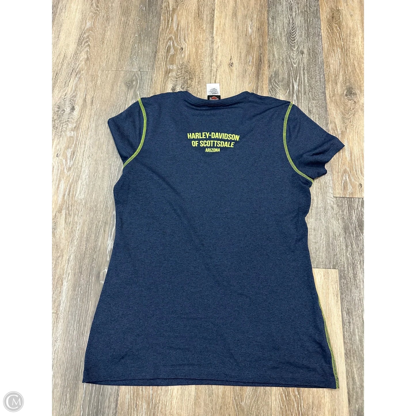 Top Short Sleeve By Harley Davidson In Blue, Size: L