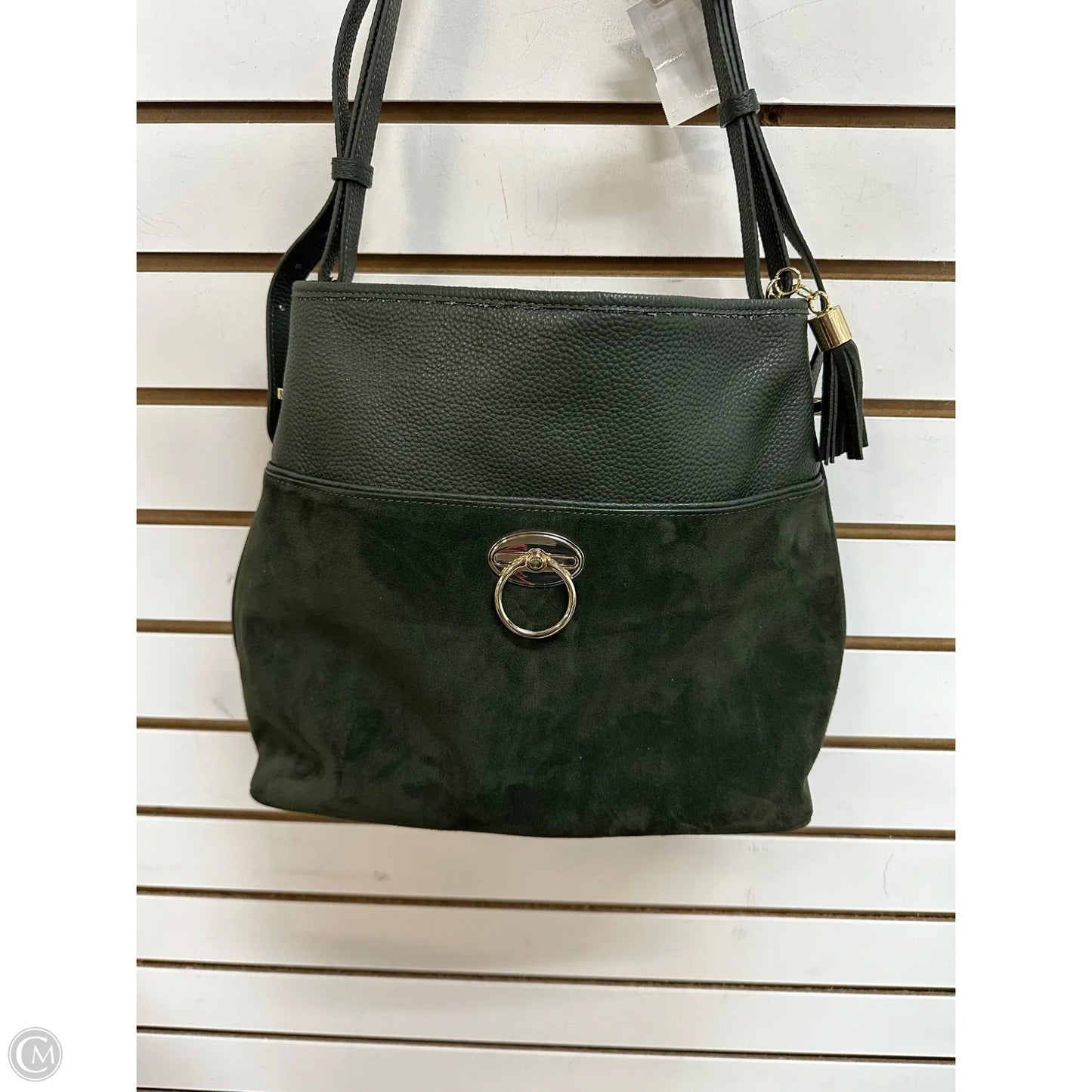 Handbag Leather By Talbots, Size: Medium