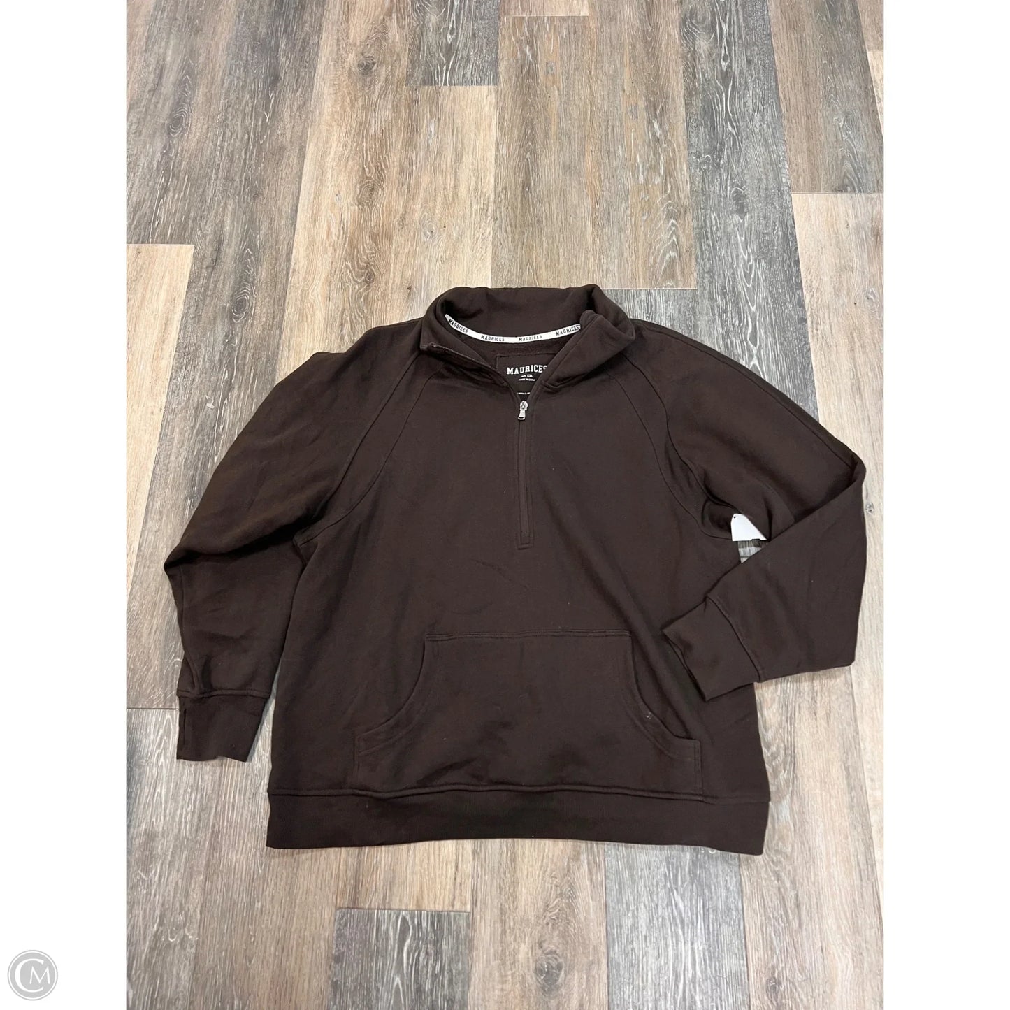 Sweatshirt Collar By Maurices In Brown, Size: Xxl
