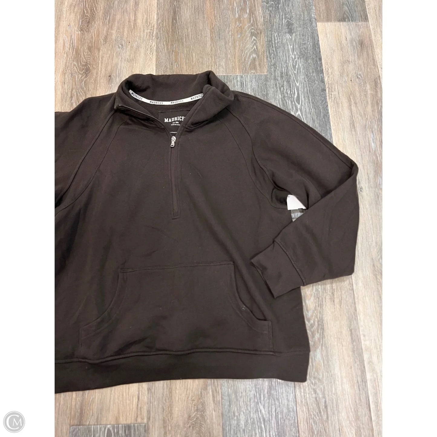 Sweatshirt Collar By Maurices In Brown, Size: Xxl