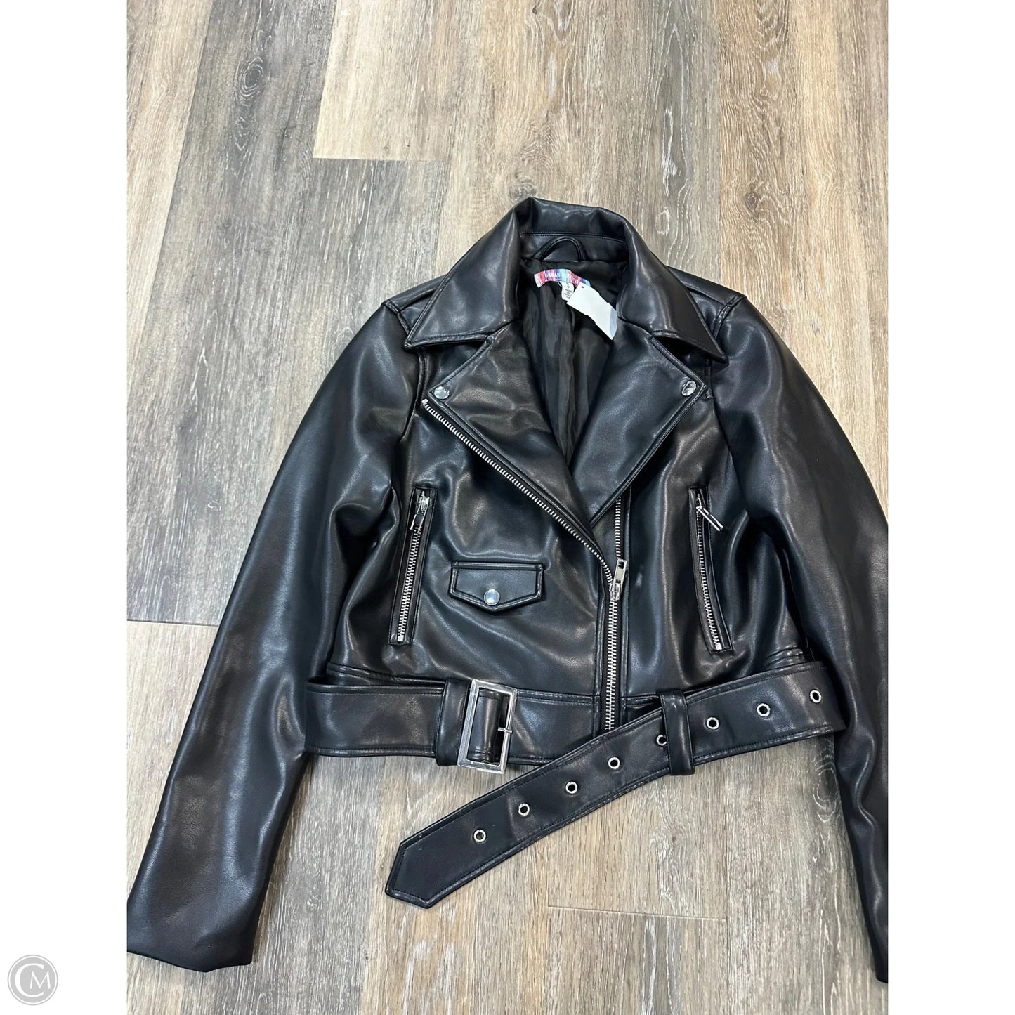 Jacket Leather By Urban Outfitters In Black, Size: S