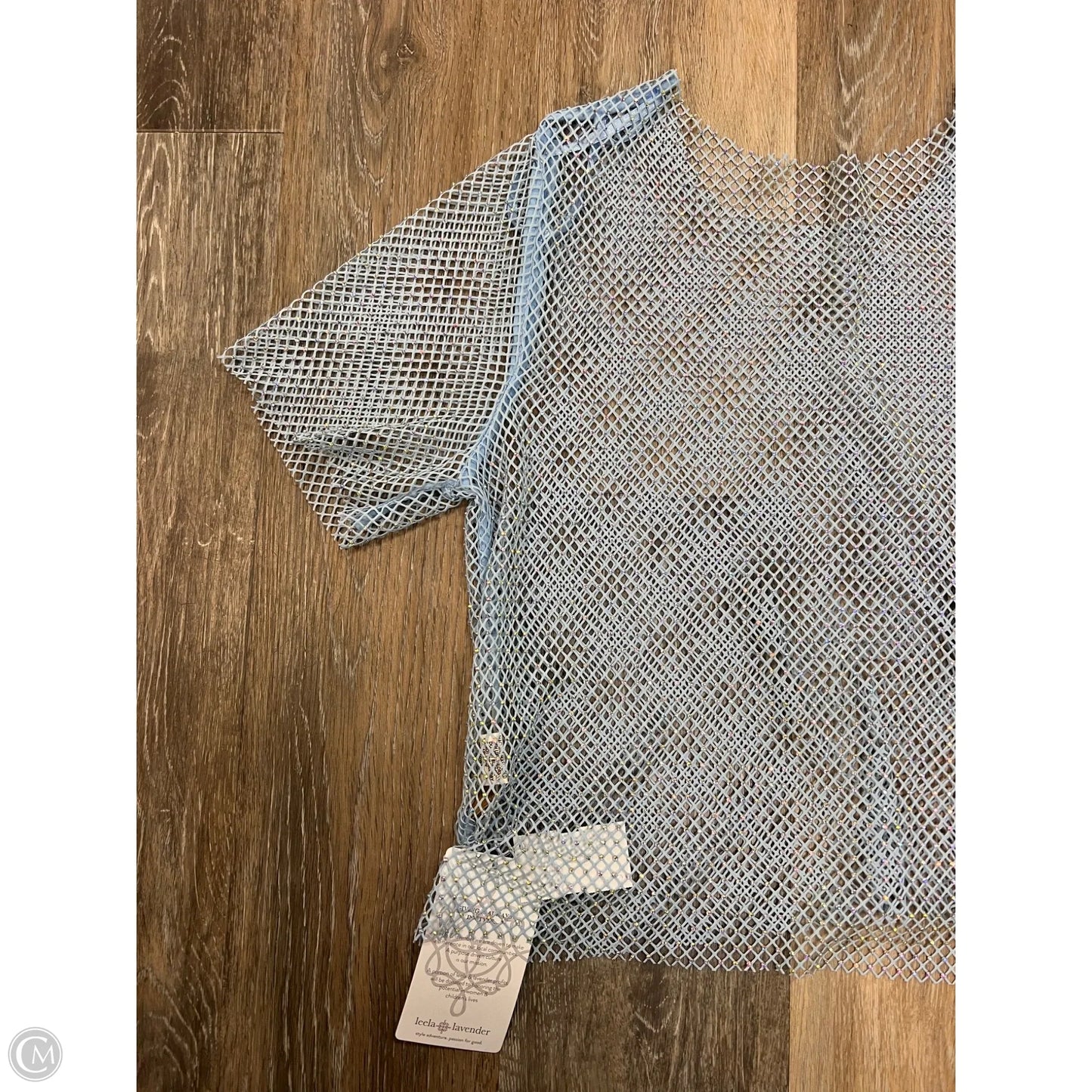 Top Short Sleeve By Leela and Lavender In Blue, Size: S