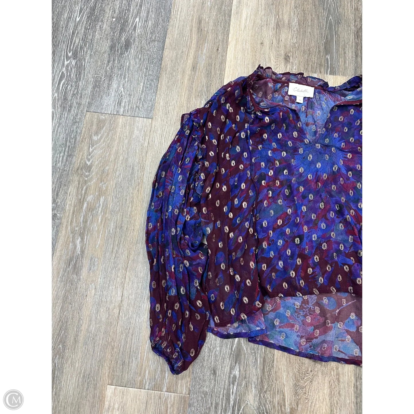 Blouse Long Sleeve By Cleobella In Multi-colored, Size: Xs