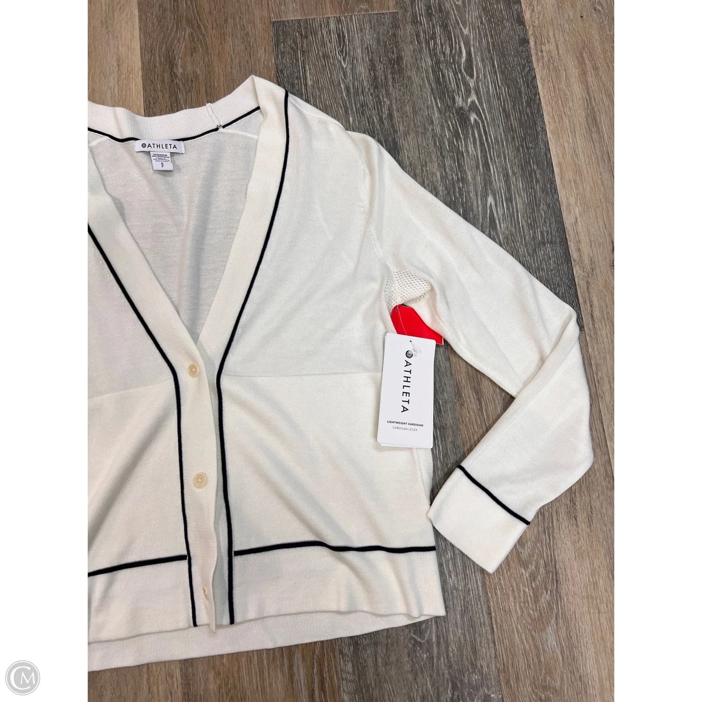 Sweater Cardigan By Athleta In White, Size: S