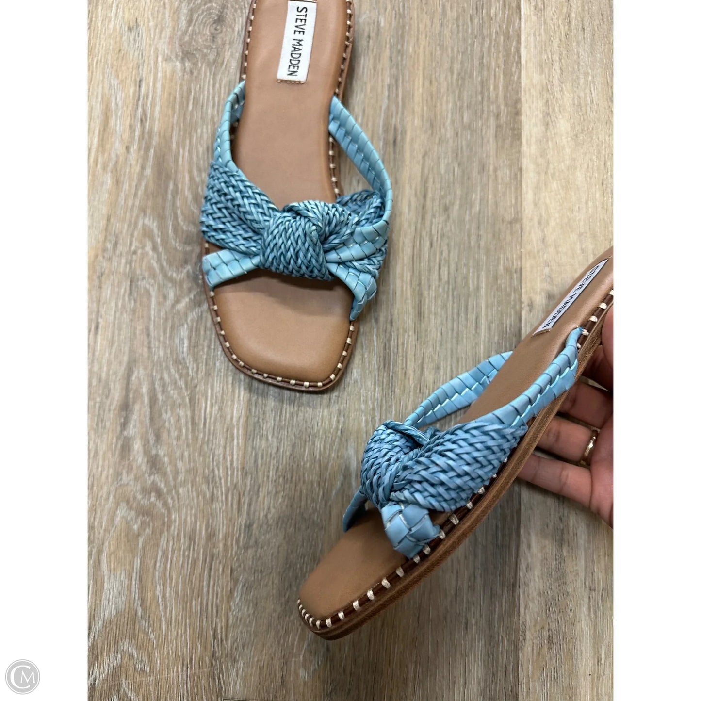 Sandals Flats By Steve Madden In Blue, Size: 7.5