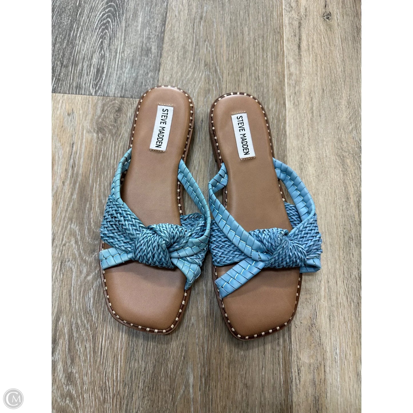 Sandals Flats By Steve Madden In Blue, Size: 7.5