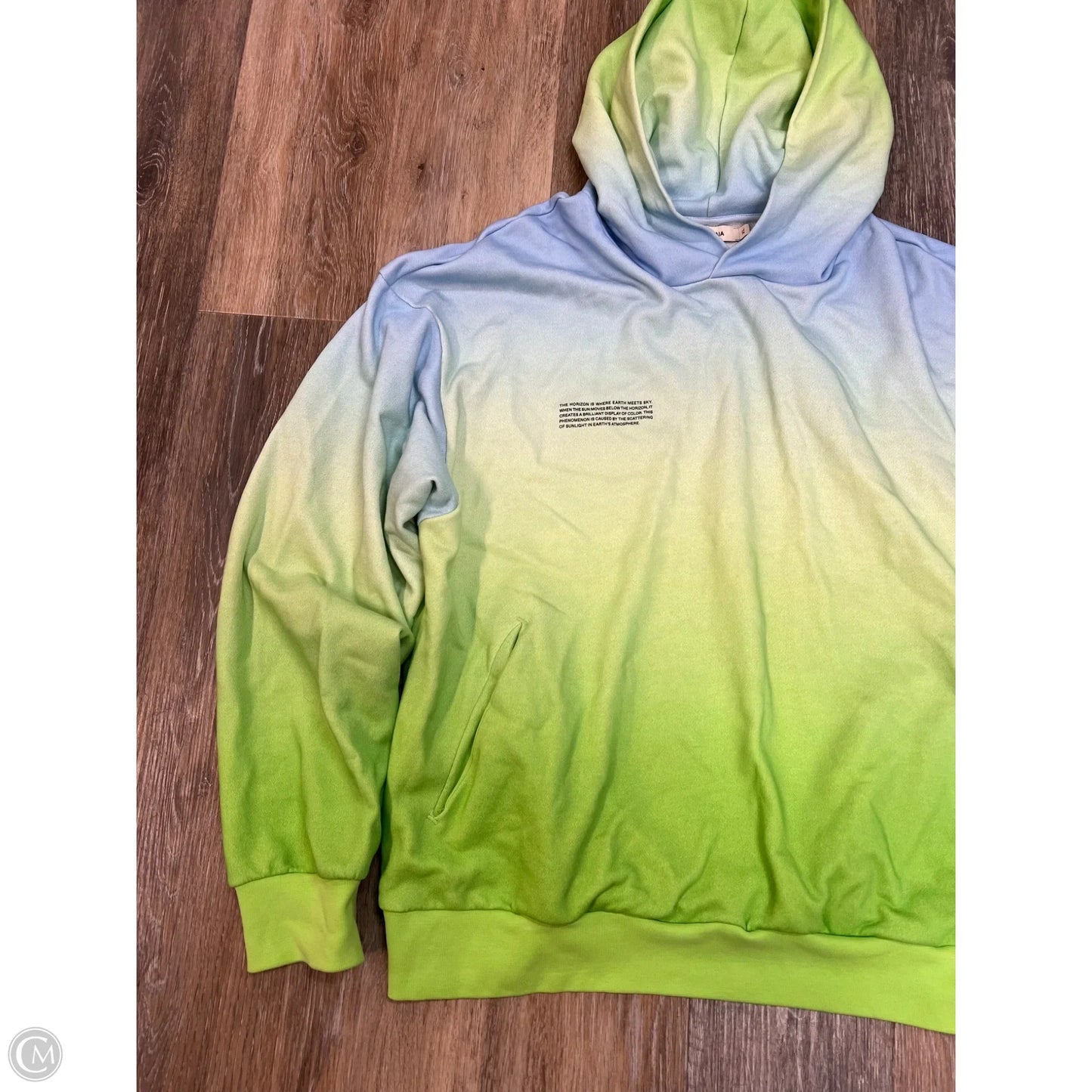 Sweatshirt Hoodie By Pangaia In Tie Dye Print, Size: Xl