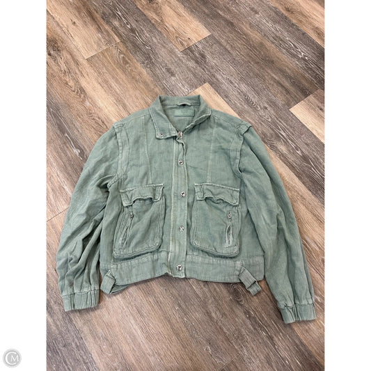 Blazer By Blanknyc In Green Denim, Size: S