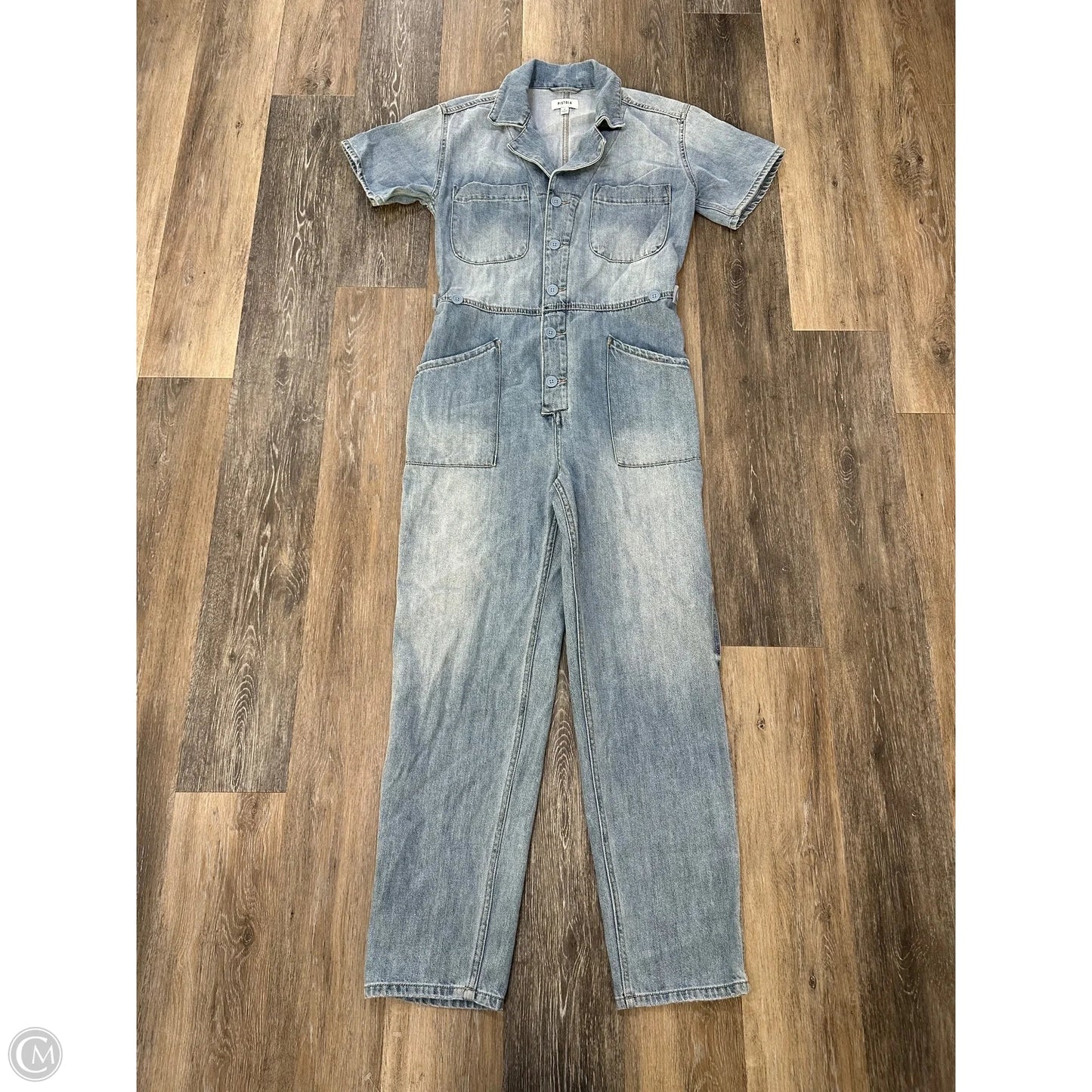 Jumpsuit By Pistola In Blue Denim, Size: S