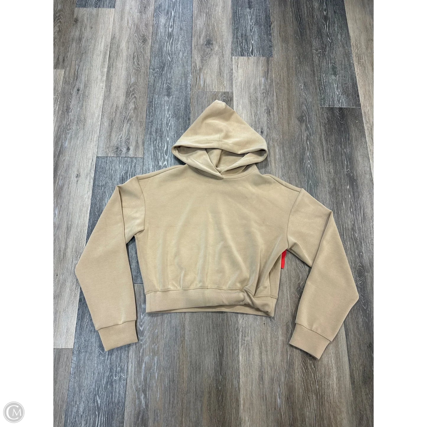 Sweatshirt Hoodie By 7Diamonds In Tan, Size: S