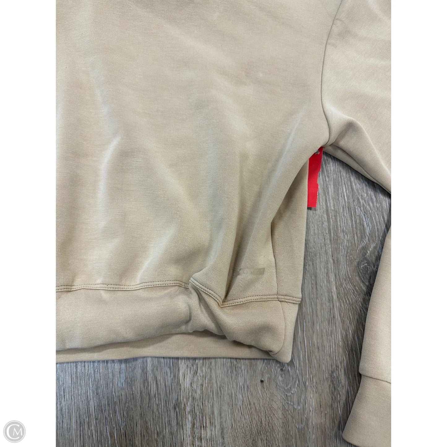 Sweatshirt Hoodie By 7Diamonds In Tan, Size: S